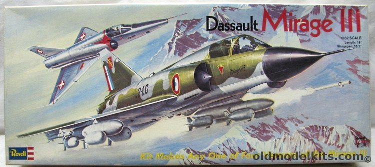Revell 1/32 Dassault Mirage III S / E / R / RS - Australian RAAF / Swiss / French Air Forces - Japan Issue, H185 plastic model kit